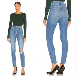 Re/Done Levi’s Broken Through 90s High Rise Ripped Distressed Jeans Size 26